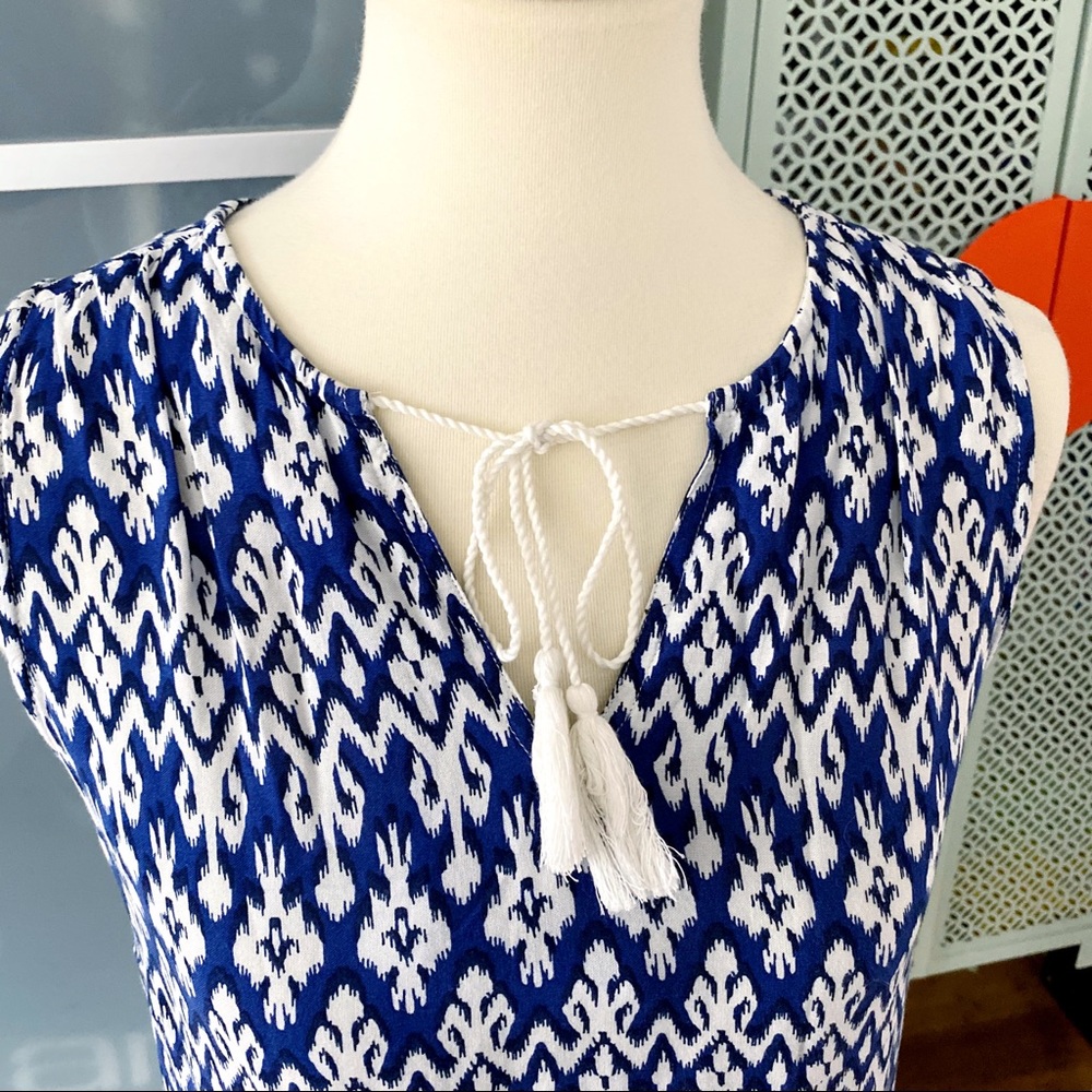 Beachlunchlounge Split Neck Printed Shift Dress - image 3